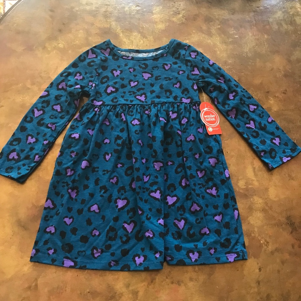 NEW ADORABLE LITTLE GIRLS SZ 4 DRESS WONDER NATION